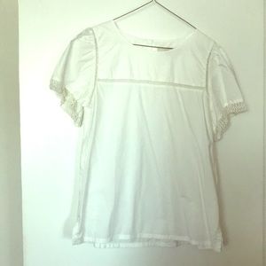 NWOT Loft white blouse